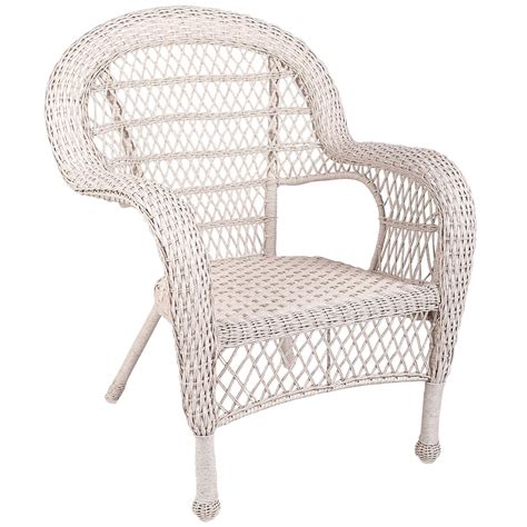 white wicker chair