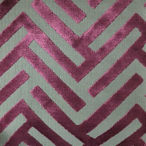 Ministry - Geometric Pattern Cut Velvet Upholstery Fabric by the Yard | eBay