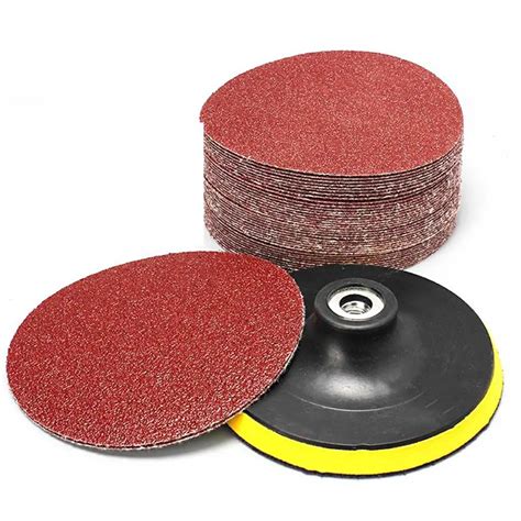 100pcs 5" 125mm Sandpaper Sanding Disc For Sander With Grit 80 100 120 150 180 240 320 400 600 ...