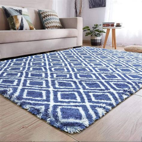 Noahas Soft Geometric Area Rugs for Bedroom Living Room Shaggy ...