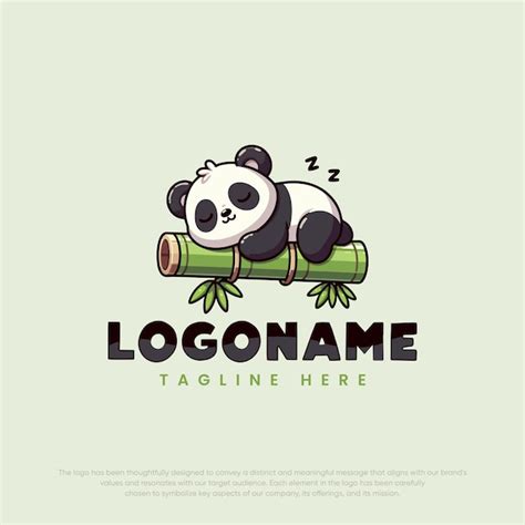 Premium Vector | Cute panda logo