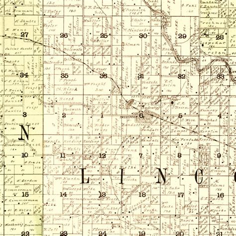 Vintage Map of Eau Claire County, Wisconsin 1902 by Ted's Vintage Art