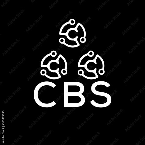 CBS letter logo. CBS best black background vector image. CBS Monogram ...