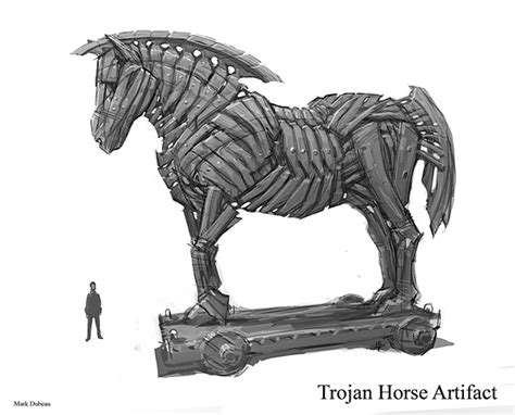 Trojan Horse Sketch at PaintingValley.com | Explore collection of ...