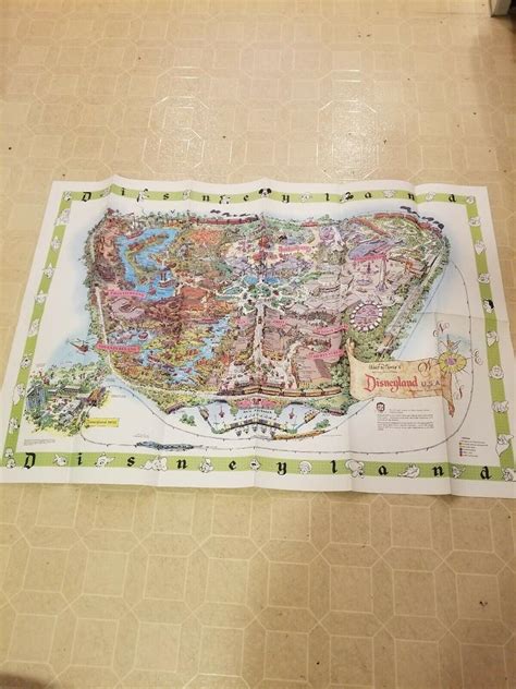 Vintage walt disney Magic kingdom Map 1964 | #1996285763