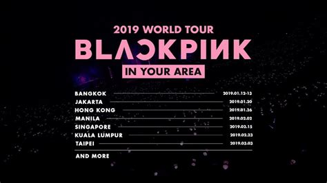 BLACKPINK - 2019 WORLD TOUR [IN YOUR AREA] SPOT - YouTube