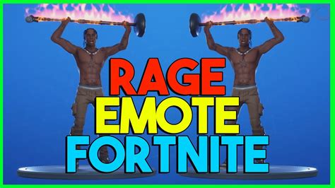 FORTNITE *leaked* RAGE EMOTE (TRAVIS SCOTT DANCE IN FORTNITE BATTLE ...