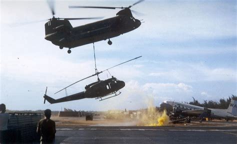 Chu Lai - The Boeing CH-47 operating in the Republic of Vietnam.