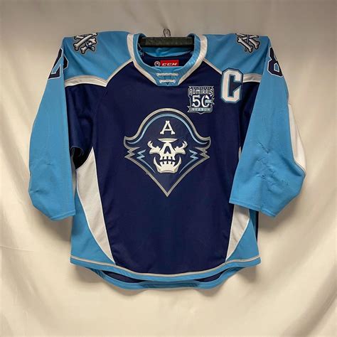 AHL Authentic - 2019-20 Milwaukee Admirals Captains Jersey Worn by #28 ...