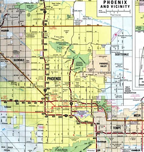 101 Freeway Map Of Phoenix