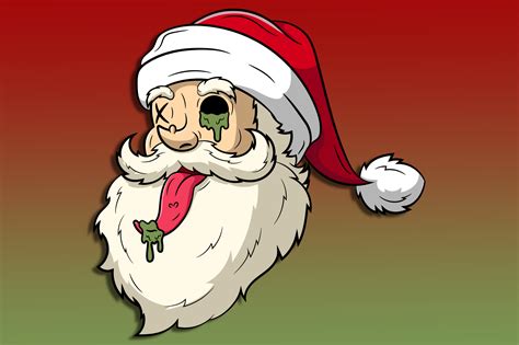 Creepy Santa Claus Graphic by unlimited art · Creative Fabrica