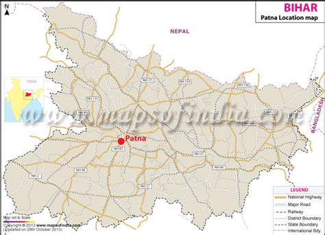 Where is Patna Located in India | Patna Location Map,Bihar