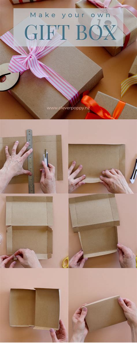 DIY Cardboard Gift Boxes (no template needed!) | Homemade gift boxes, Diy gift box template ...