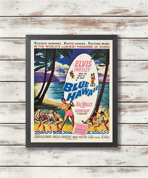 Elvis Presley Blue Hawaii Movie Poster Print Vintage | Etsy