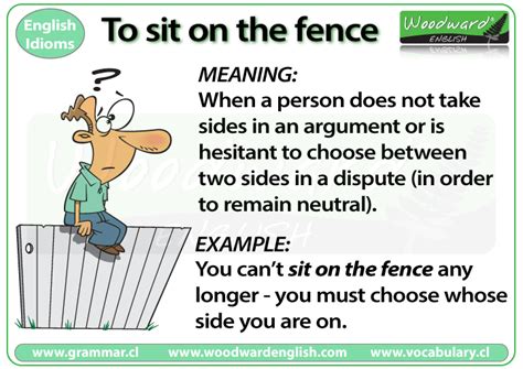 Sit on the fence – Idiom | Woodward English