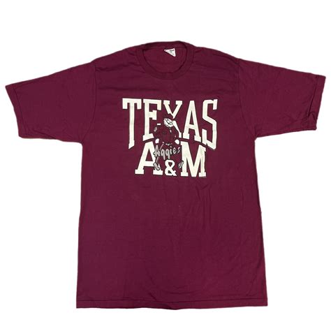 Vintage Texas A&M "Aggies" Sand-Knit T-Shirt | jointcustodydc