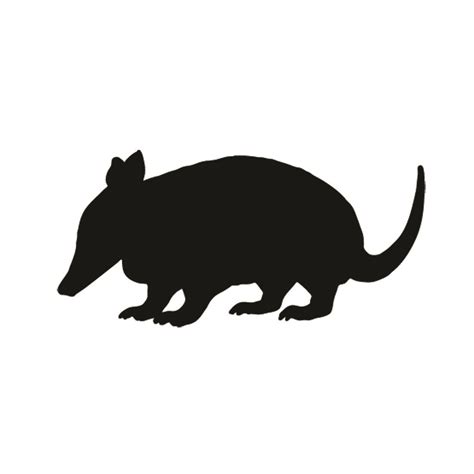 Armadillo Silhouette Stencil | Silhouette stencil, Animal silhouette ...