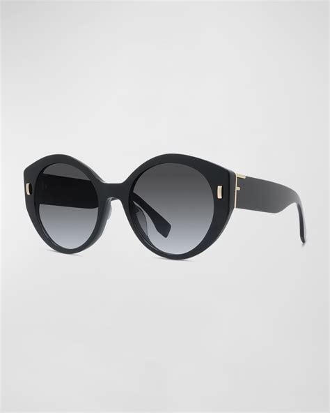 Fendi Round Acetate Sunglasses | Neiman Marcus