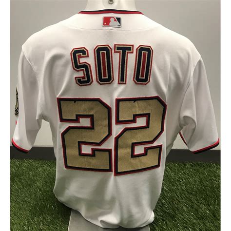 Juan Soto Game-Used World Series Champions Gold Jersey | Washington ...