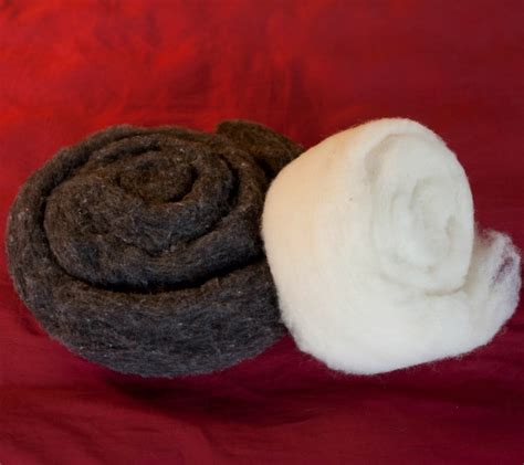 100% Wool Batting Scarf - Natural | Shepherd's Dream