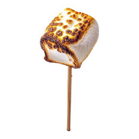 Toasted marshmallow on a stick isolated on transparent background 47242316 PNG