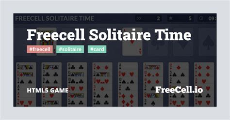 Play Freecell Solitaire Time - Online Card Game