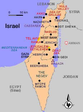 Hebron Map - Palestine