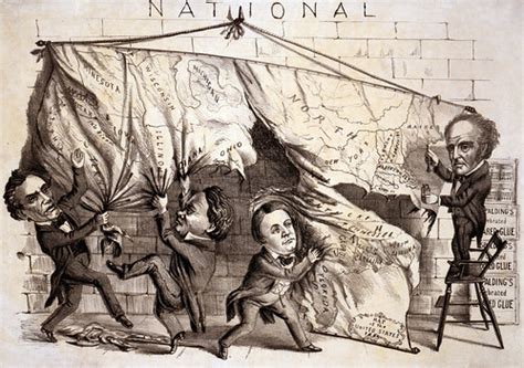 "Dividing the National Map," cartoon, 1860 | See hd.housediv… | Flickr
