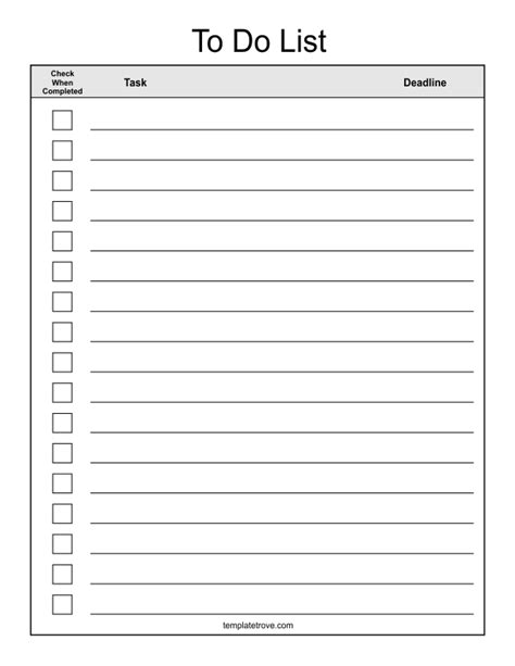 Word checklist template - brogroovy