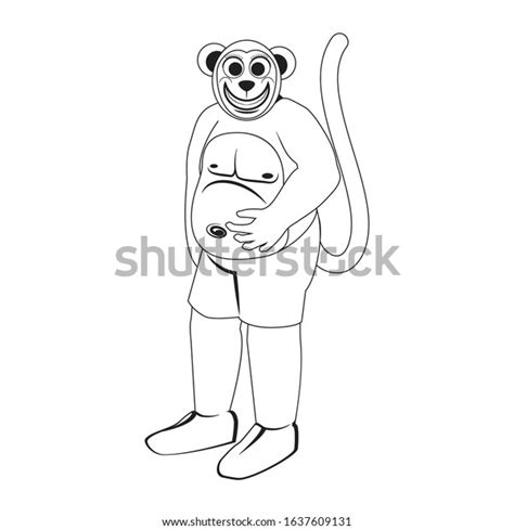 Fat Monkey Clipart Image