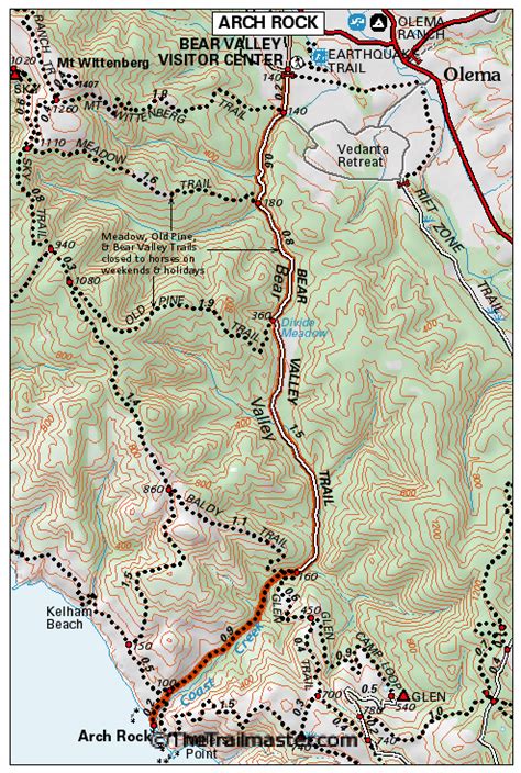 Point Reyes: Bear Valley and Arch Rock | The TrailMaster