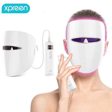 LED Light Therapy Mask, Xpreen Light Therapy Acne Treatment Face Mask ...