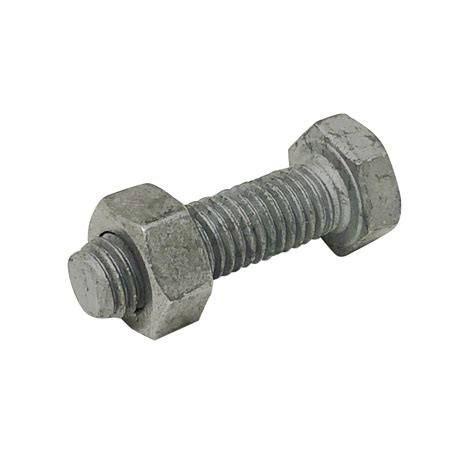 Hex Bolt & Nut—Galvanized • M8×20㎜ • 200 Pack - Zoomco.com.au