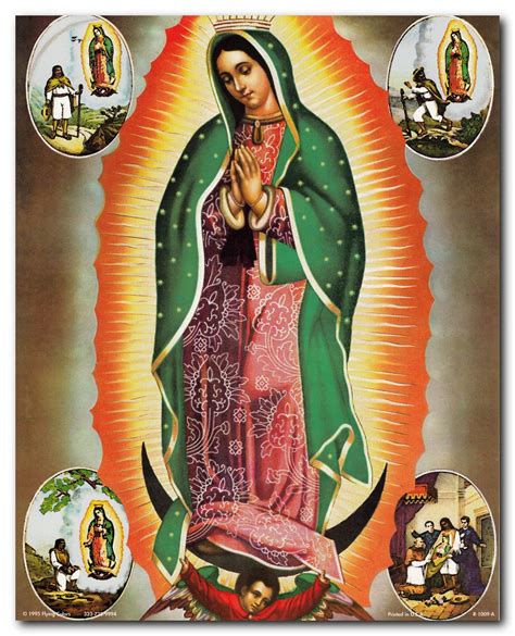 Virgin Mary Our Lady Of Guadalupe Mexican la virgen de Art Print Poster | Religious Posters