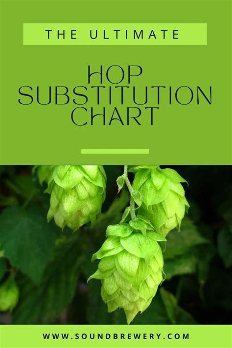 The Ultimate Hop Substitution Chart | Sound Brewery en 2024 | Cerveza