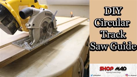 Easy Diy Circular Track Saw guide jig - YouTube