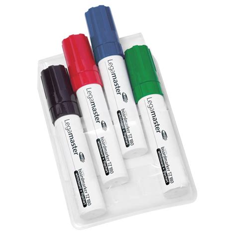 Edding 1180-94 Jumbo Dry wipe Board Markers - Pack of 4 | Rapid Online