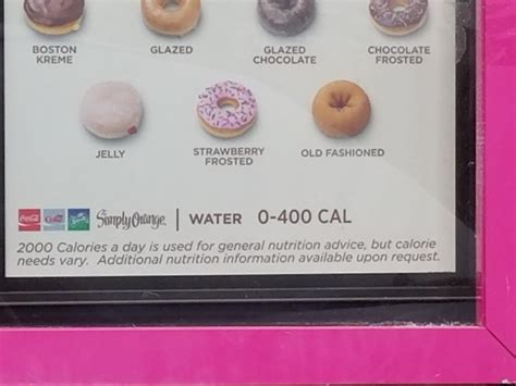 Dunkin Donuts water potentially could have up to 400 Calories. : r ...