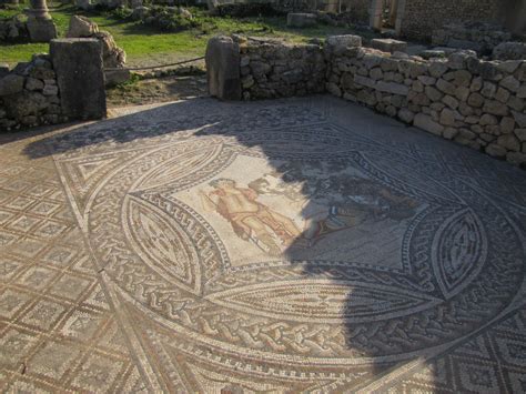 Mosaics in Roman ruins of Volubilis in Morocco - Trevor's Travels