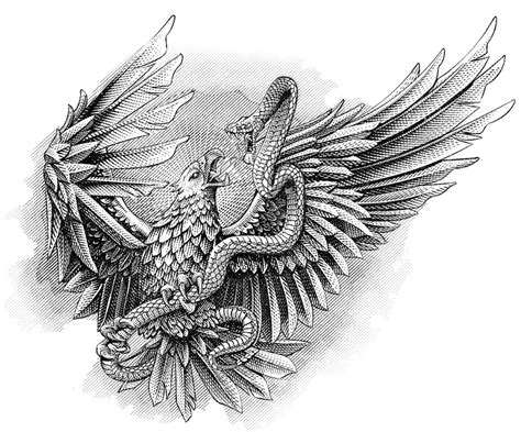 Abraham García on Behance Eagle Tattoo Forearm, Eagle Back Tattoo, Eagle Tattoos, Aztec Eagle ...