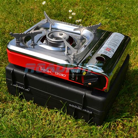 Bright Spark BS110 Cooker | Portable Gas Camping Stove | Red | ROADKING ...