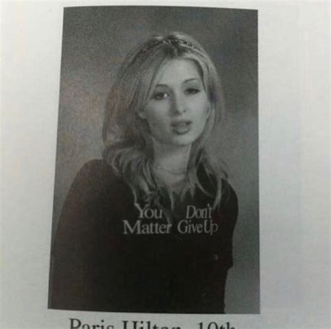 Paris Hilton School Yearbook Photo in 10th grade, 1996 - PYGear.com