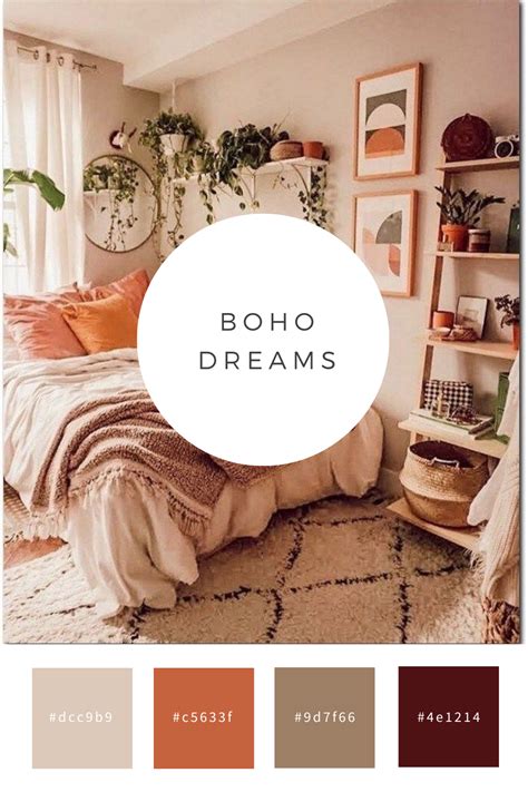 Boho Color Palette - Bedroom Inspiration | Bedroom inspiration boho, Boho style bedroom, Bedroom ...