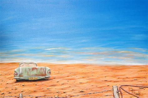 Australian Desert Painting by Greg McDonald