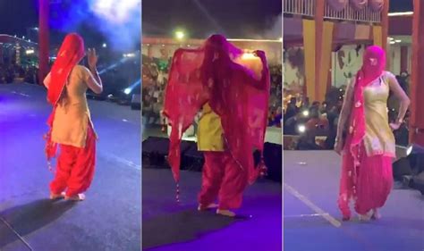 Haryanvi Dancer Sapna Choudhary’s Sexy Dance Moves at a Recent Stage Show For Holi Thrills ...