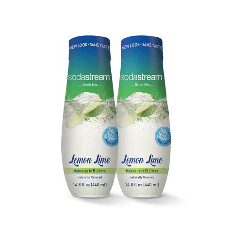 2 Pack Lemon Lime Flavored Soda - SodaStream