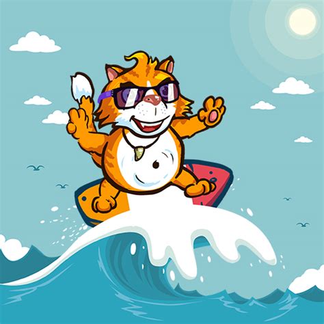 Surfer Cat