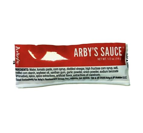 Arby's Sauce Packets - SauceAndToss