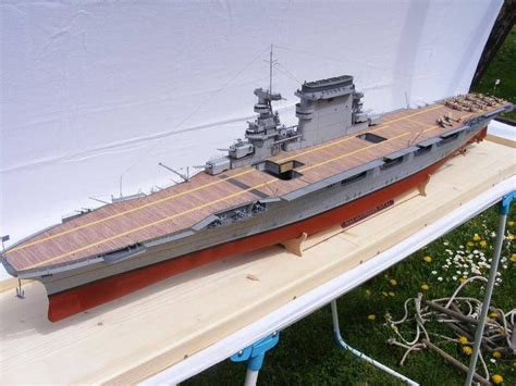 1:200 USS Lexington (CV-2) Lady Lex Aircraft Carrier Handcraft Paper Model Kit | Model ships ...