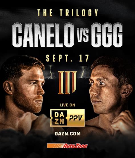 See entire fight! CANELO vs. GGG 3 on September 17th // DAZN ...